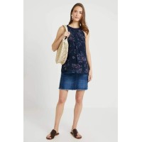 Carden Halter Navy Floral Sleeveless Nursing Top