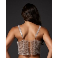 Elsa Diamond Lattice Cami Silver/Clear