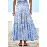 Bea Organic Cotton Skirt | Shell Marina Blue
