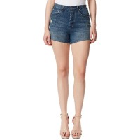 Jessica Simpson Womens Infinite Distressed High Waist Denim Shorts