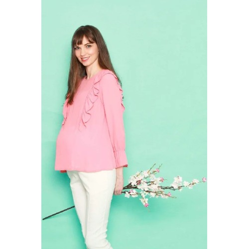 Cornelia Nursing Top Salmon