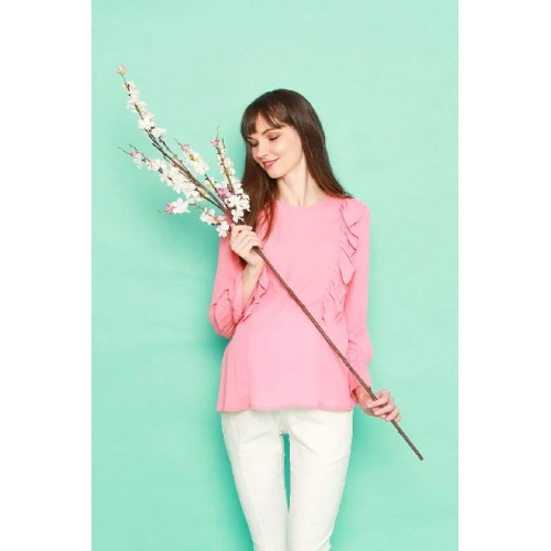 Cornelia Nursing Top Salmon