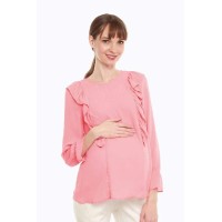 Cornelia Nursing Top Salmon