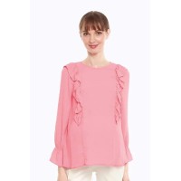 Cornelia Nursing Top Salmon