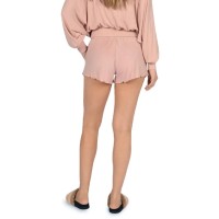 Vintage Havana Womens Ribbed Lace Up Shorts