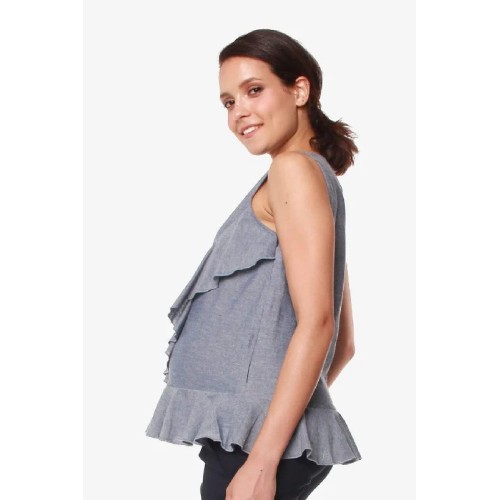 Carmeline Nursing Top Denim