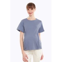 Cynara Nursing Top Pigeon Blue