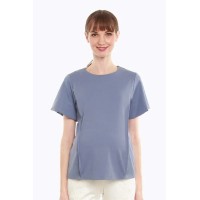 Cynara Nursing Top Pigeon Blue