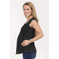 Briar Drape Nursing Top Black