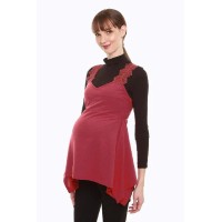 Corsica Nursing Top Red