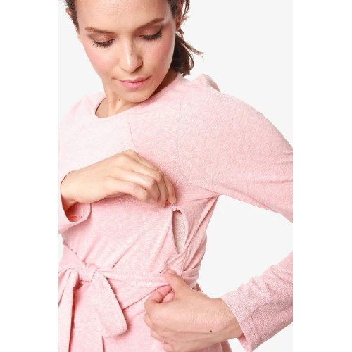 Long Sleeves Brinley Pink Nursing Top