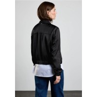 Street One Black Satin Bomber Jacket 212259