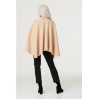 Wrap Front Asymmetric Cape Coat