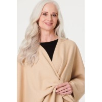 Wrap Front Asymmetric Cape Coat