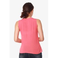 Sleeveless Caliana Frills Nursing Top Tulip