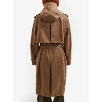 NACHE Hoodie Trench Coat - Vintage Beige